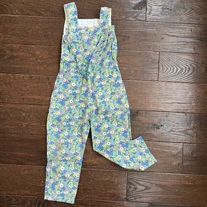 Mini Boden size 3-4 floral coverall